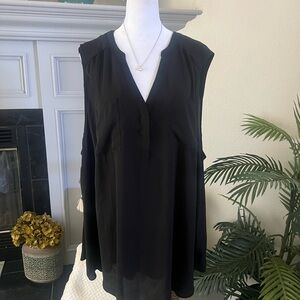 Torrid Black Sleeveless Relaxed Blouse 4